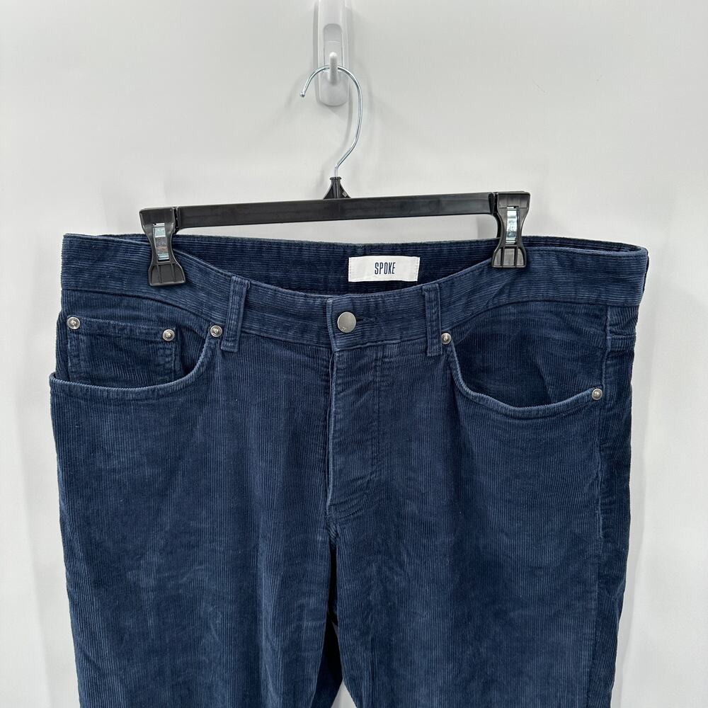 SPOKE Navy Cord Fives The Autumn Original Corduroy Pants in Build B // 34 x36 - Picture 6 of 16